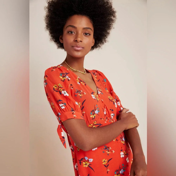 Anthropologie Maeve Eudora Midi Dress/Multicolor, 33798 - Picture 3 of 16